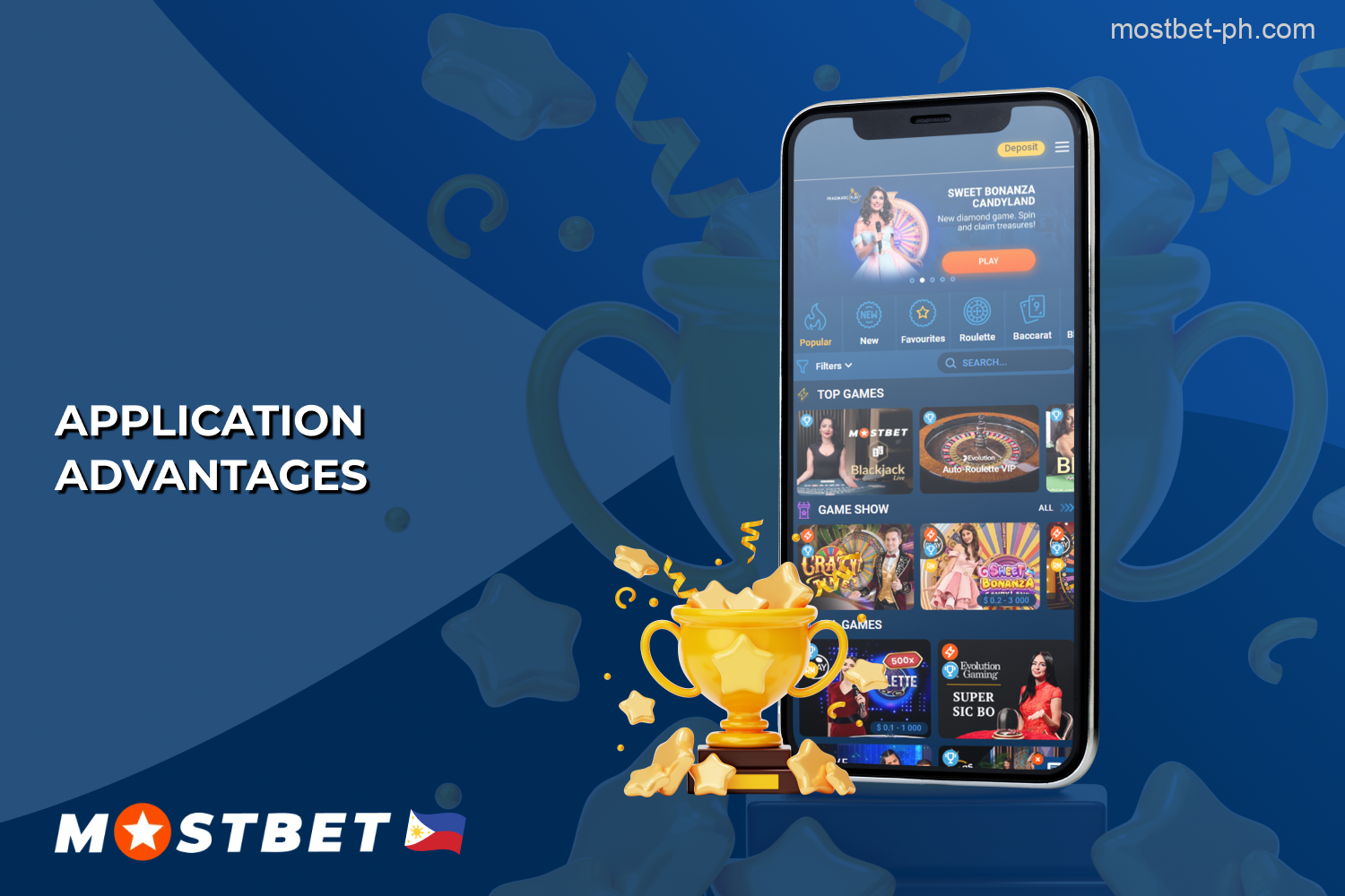 The Mostbet online app is designed with Filipino players in mind and offers many benefits