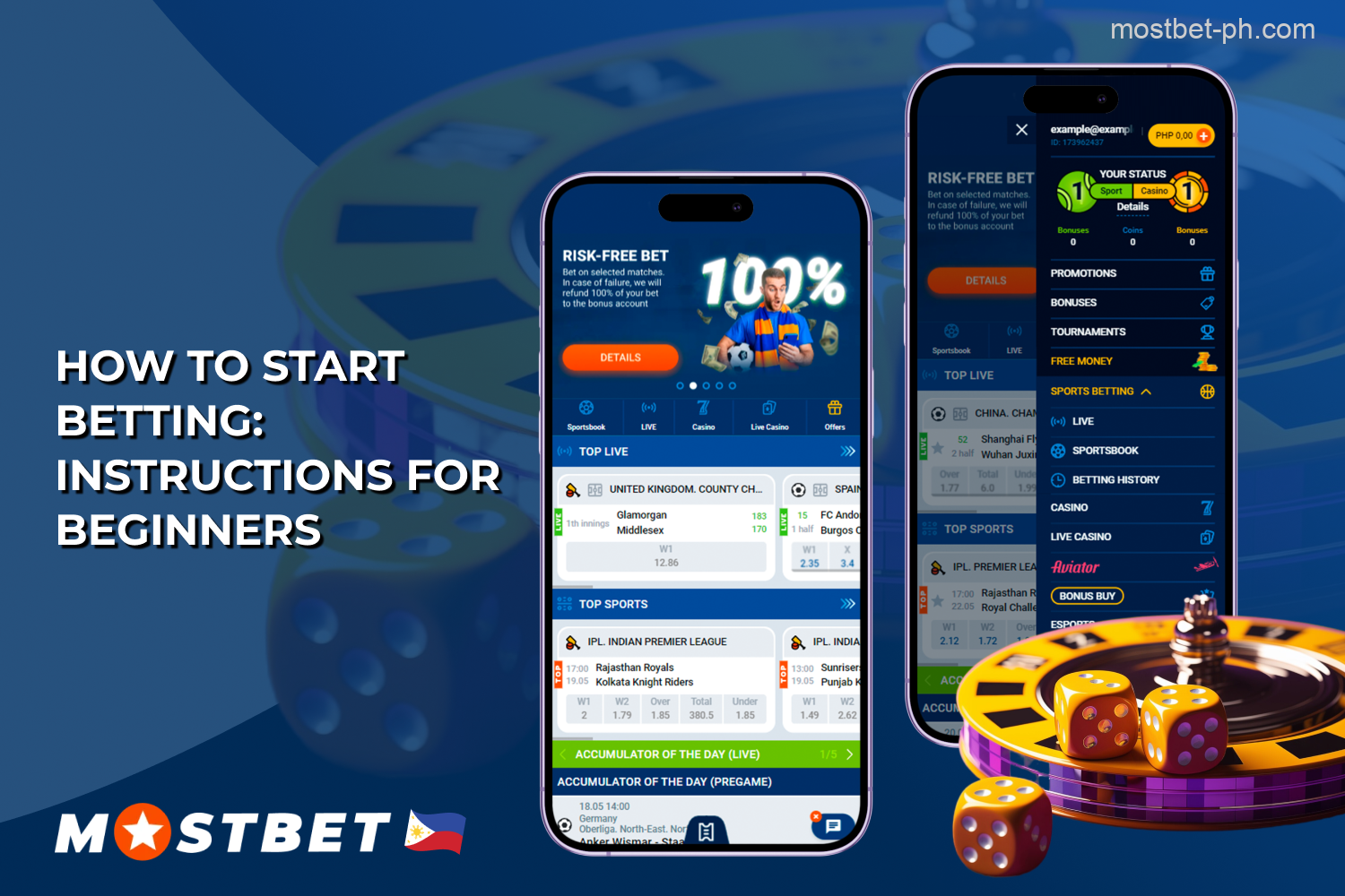 Some features of Mostbet Casino are available without registration, but real money bets are available after registering an account and making a deposit