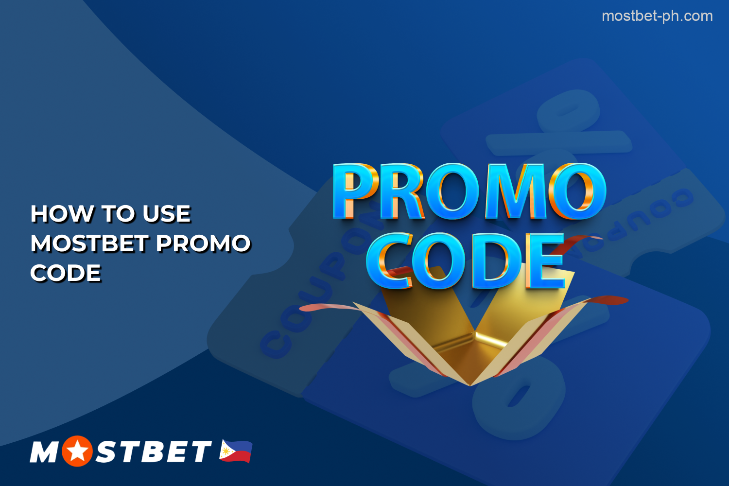 To use the Mostbet promo code, players from the Philippines need to apply it during registration and fulfill all the requirements