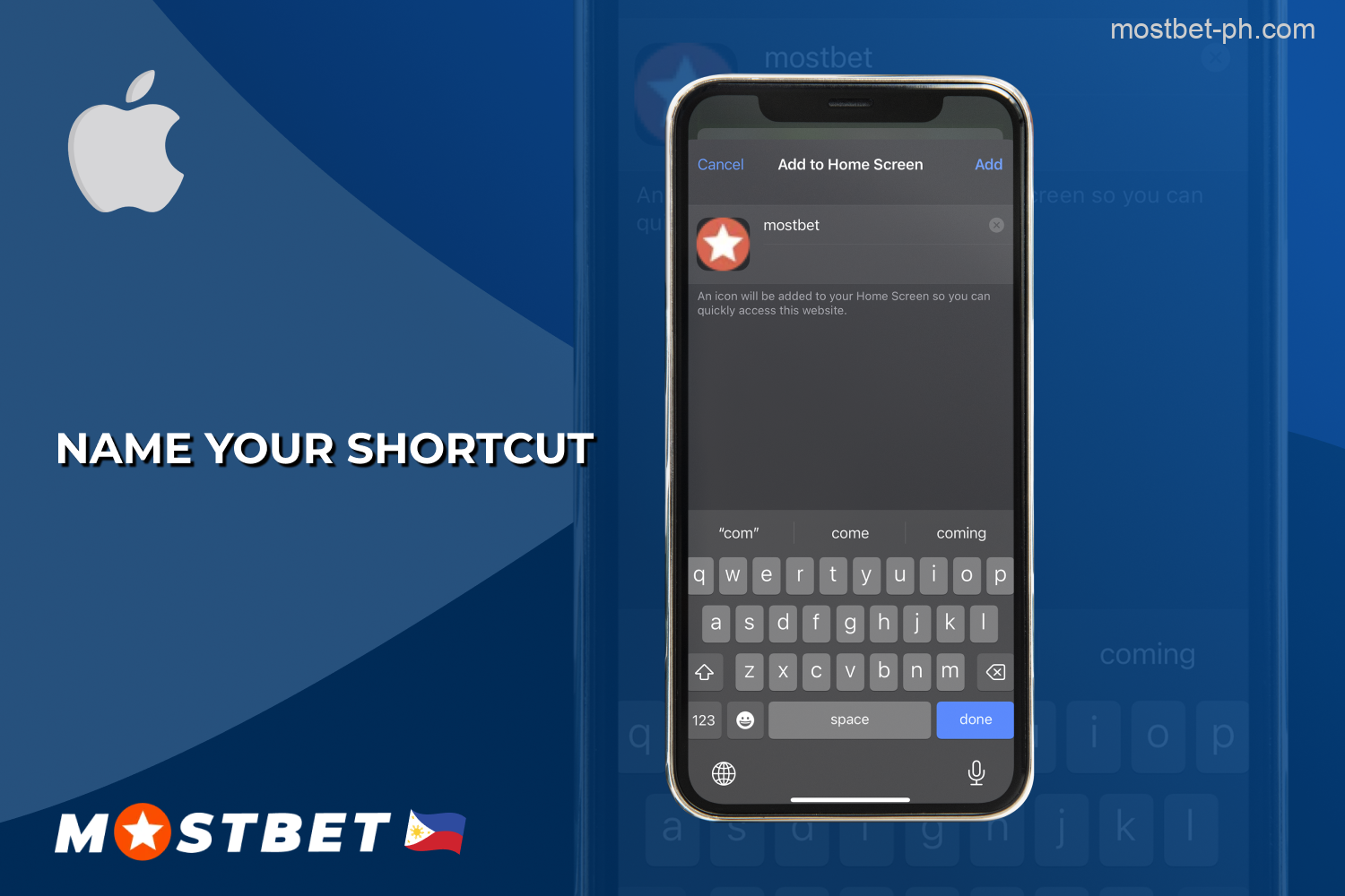 iPhone or iPad users can continue their free download of the Mostbet app by naming shortcut during the download