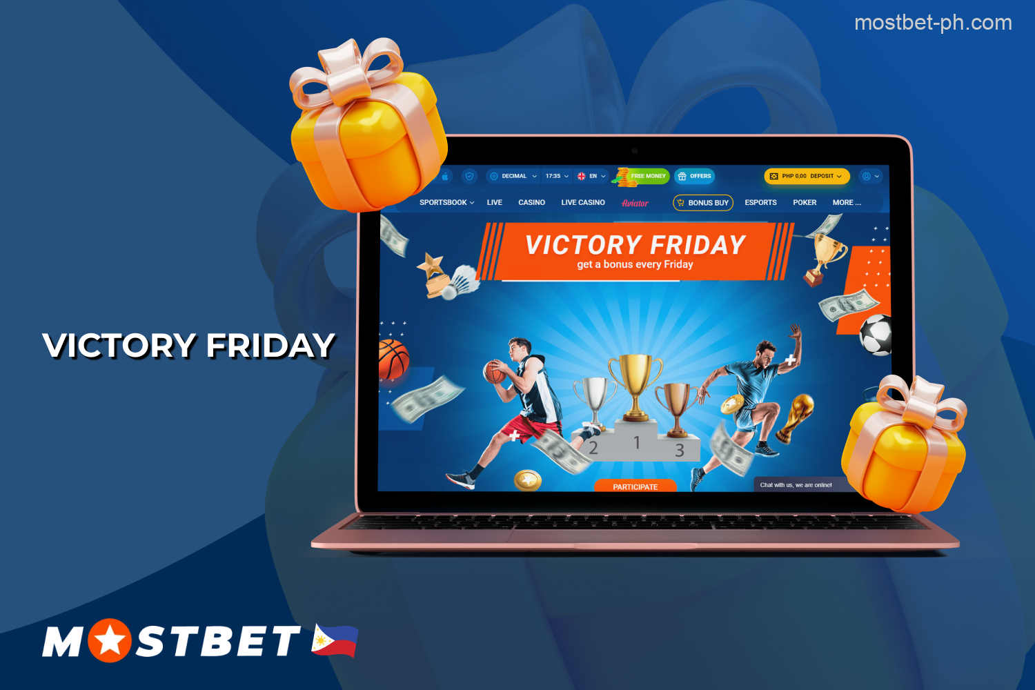 Victory Friday is a great weekly deposit bonus from Mostbet for sports betting for players in the Philippines